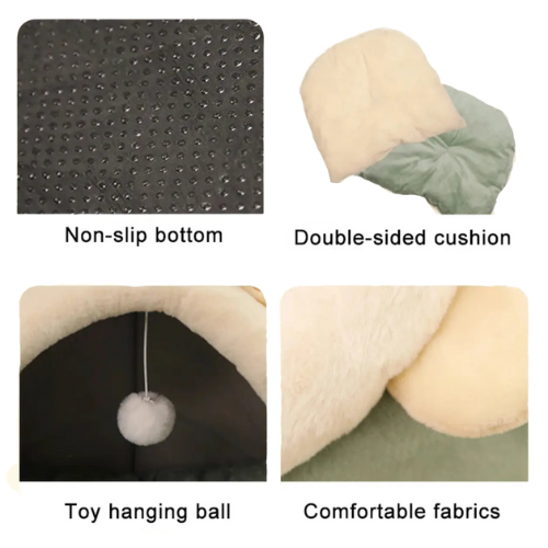 CozyKit™ Deep Sleep Cartoon Cat Cave